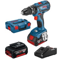 BOSCH GSB 18V-28 smūginis gręžtuvas - suktuvas 2x4 Ah L-Boxx